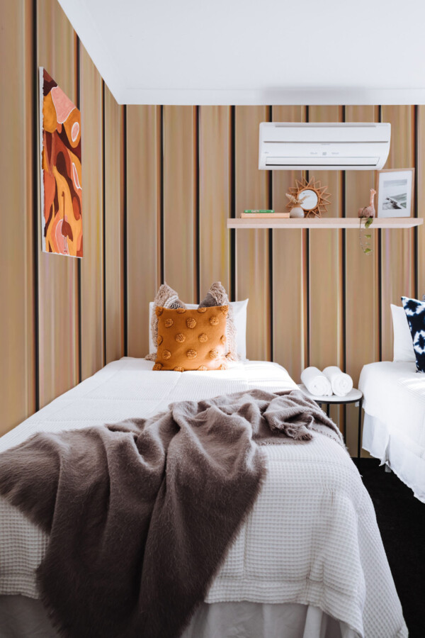 Brown Wooden Slats design by Fancy Walls murals for walls