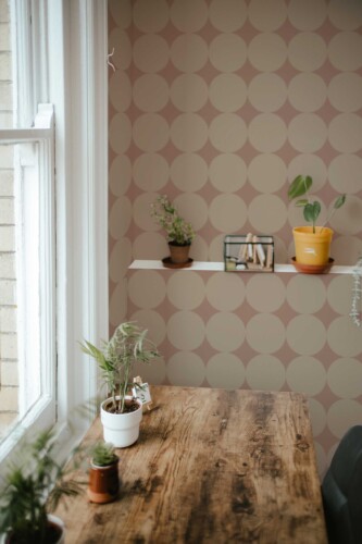 Fancy Walls Brown Geometric peel and stick wallpaper