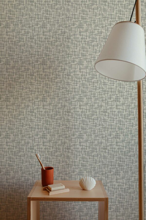 Fancy Walls Peel and Stick Wallpaper in Rustic Brown Weave