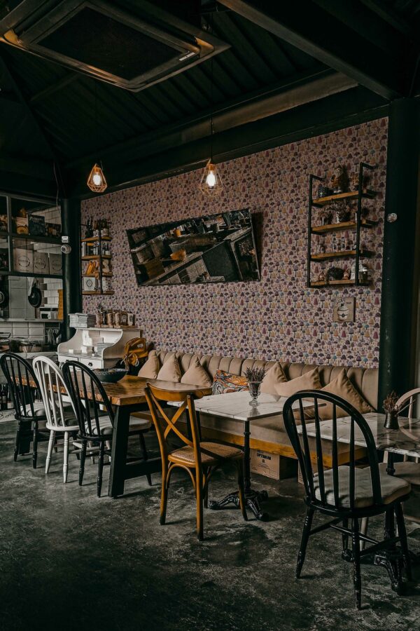 Traditional wallpaper design, Eclectic Kitchen Essence, by Fancy Walls