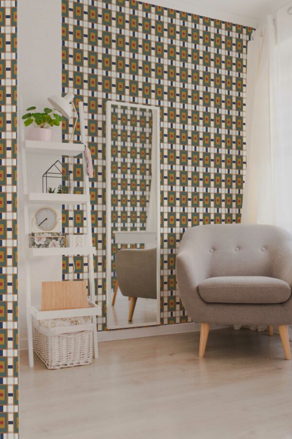 Brown Harmony self-adhesive wallpaper by Fancy Walls
