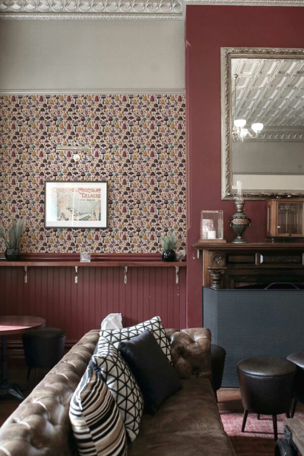 Unpasted wallpaper featuring Funky Kitchen theme by Fancy Walls