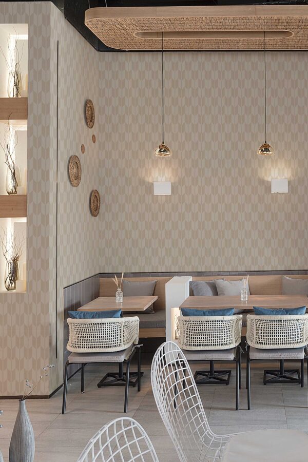 Soft Chevron Flow Wallpaper
