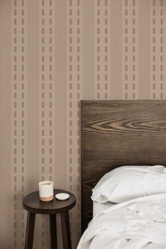 Fancy Walls Brown Striped peel and stick wallpaper