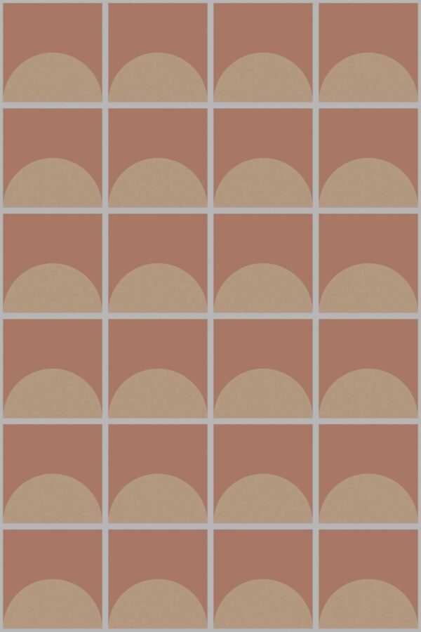 Fancy Walls Retro Brown Tile peel and stick wallpaper