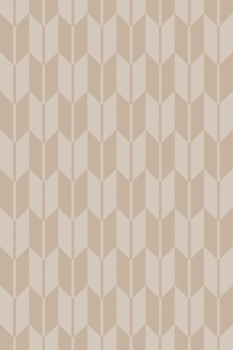 A close-up view of the brown and beige geometric herringbone pattern showcasing its modern tile-like effect and subtle tone variations. Perfect for warm, earthy room settings. Fancy Walls peel and stick or non-pasted wallpaper.