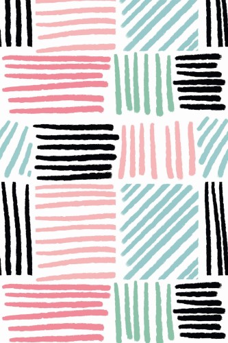 Pattern repeat of Brush stroke lines removable wallpaper design