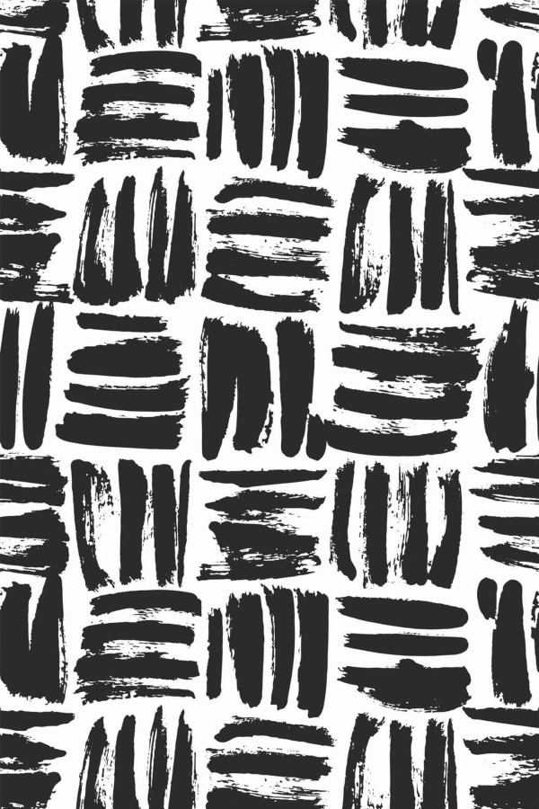 Pattern repeat of Brush stroke square removable wallpaper design