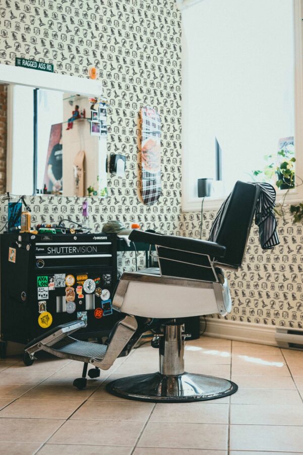 Unpasted Chair Elegance wallpaper design by Fancy Walls