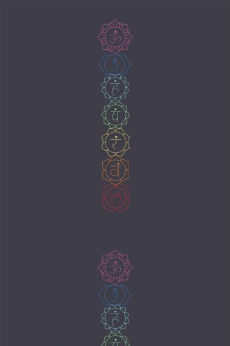 Pattern repeat of Chakra removable wallpaper design