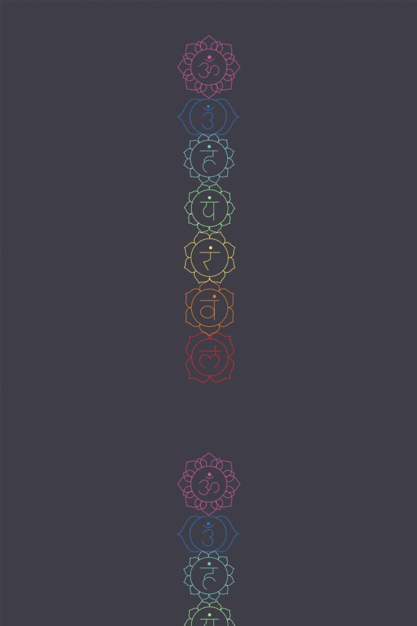 Pattern repeat of Chakra removable wallpaper design