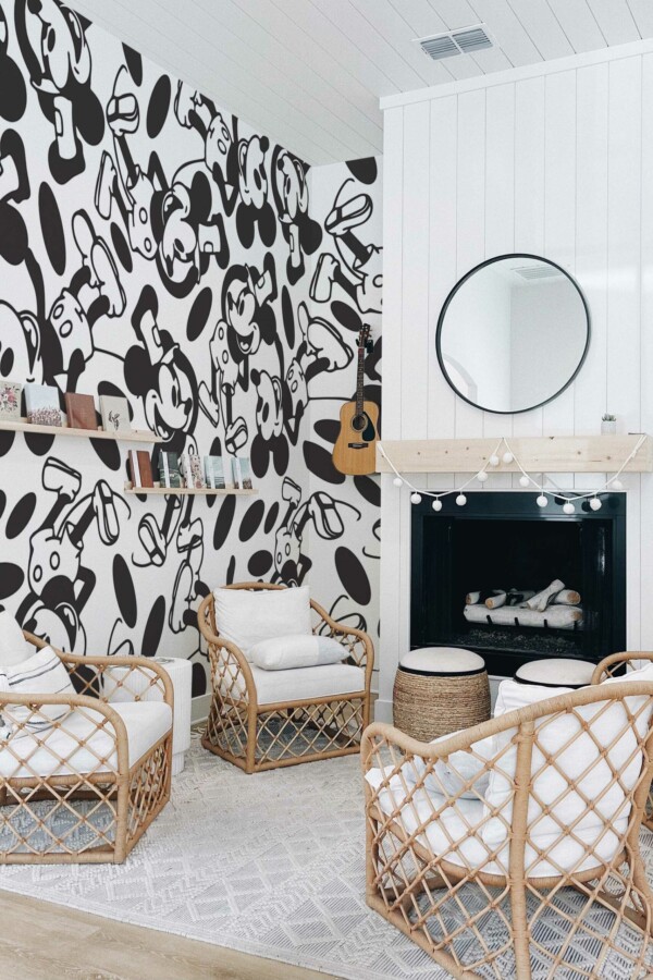 Wall mural peel and stick with Animated Mouse design by Fancy Walls