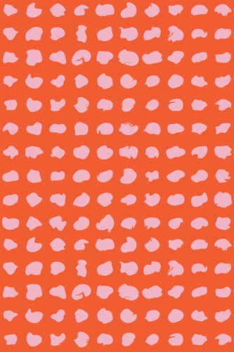 Fancy Walls Cheetah Print in Neat Order Red Lively traditional wallpaper