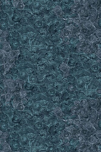 Pattern repeat of Chinoiseries waves removable wallpaper design