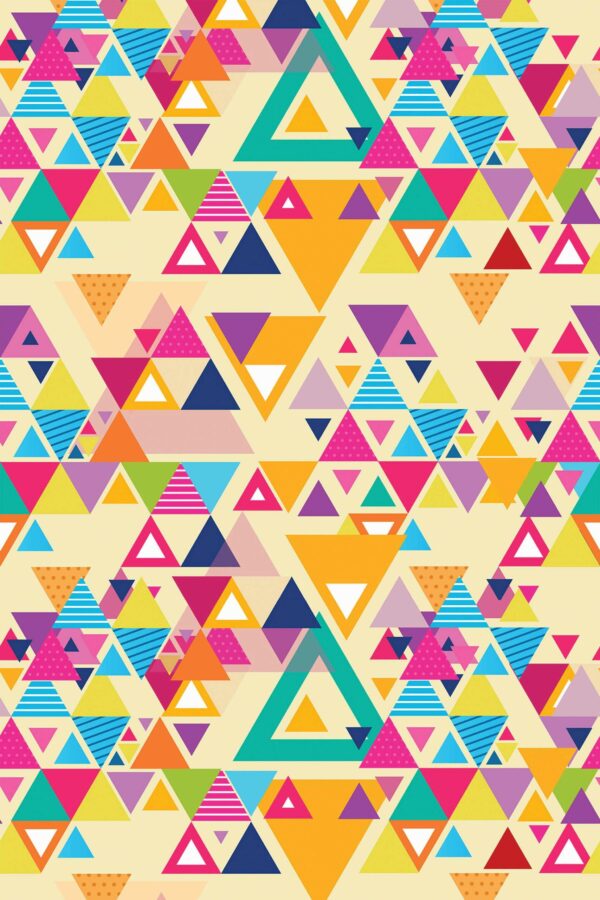 Radiant Triad removable wallpaper from Fancy Walls