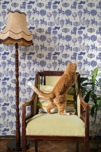 Fancy Walls peel and stick wallpaper featuring ToileBreeze