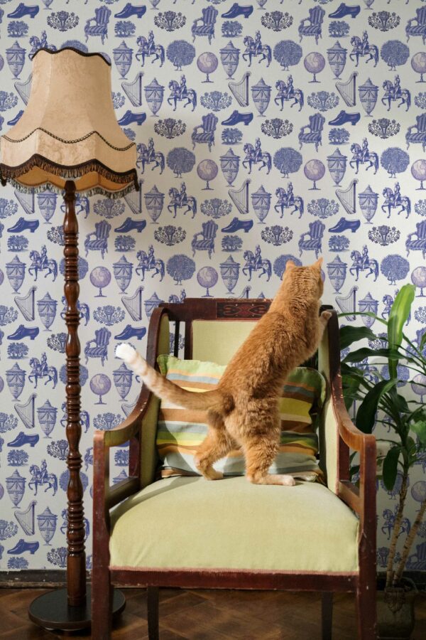 Fancy Walls peel and stick wallpaper featuring ToileBreeze