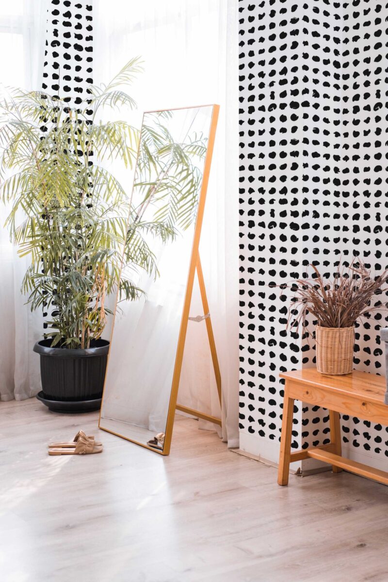 Fancy Walls Classic Small Cheetah Print Orange Radiant traditional wallpaper