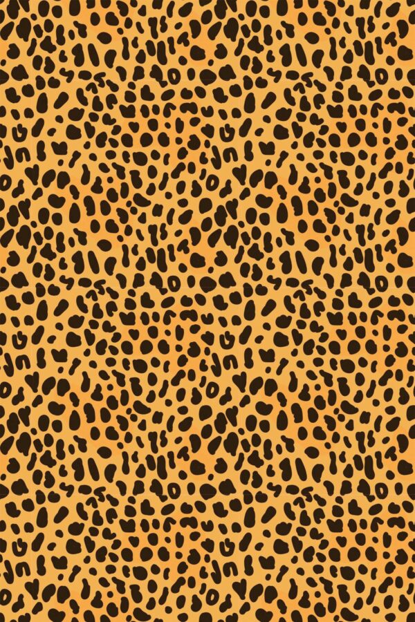 Fancy Walls Classic Small Cheetah Print Orange Radiant traditional wallpaper