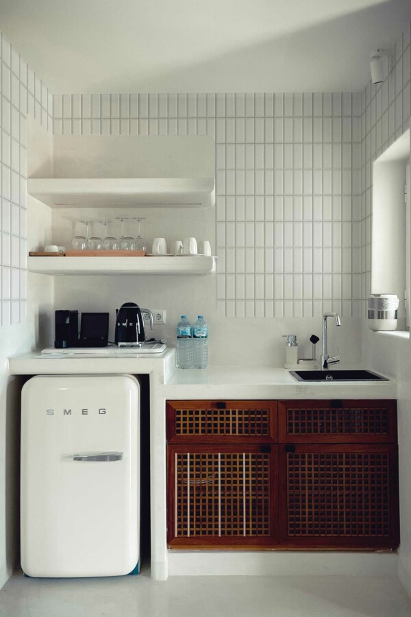 Luminous Tile Elegance removable wallpaper, Fancy Walls Collection