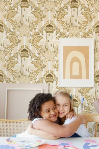 Fancy Walls Coastal Beige Simple removable wallpaper