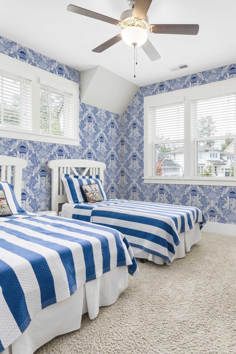 Fancy Walls Coastal Blue and White Calm removable wallpaper