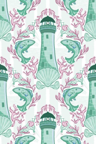 Fancy Walls Coastal Mint Green Simple peel and stick wallpaper