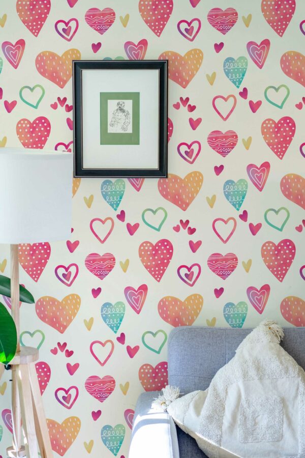 Colorful Aquarelle Bliss Self-Adhesive Wallpaper by Fancy Walls