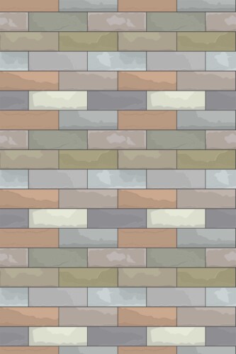 Traditional Wallpaper with Colorful Drawn Bricks design by Fancy Walls.