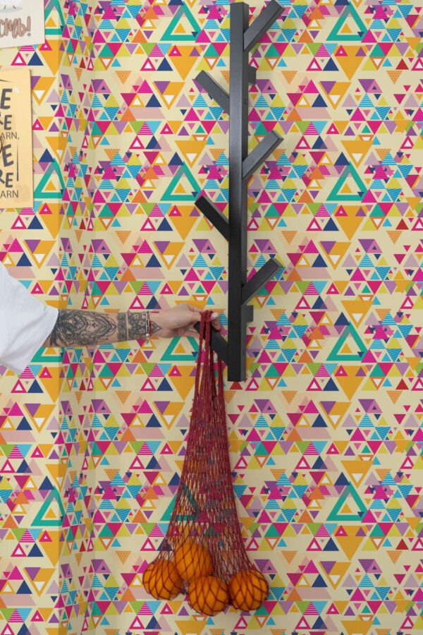 Peel and stick Chroma Prism wallpaper by Fancy Walls