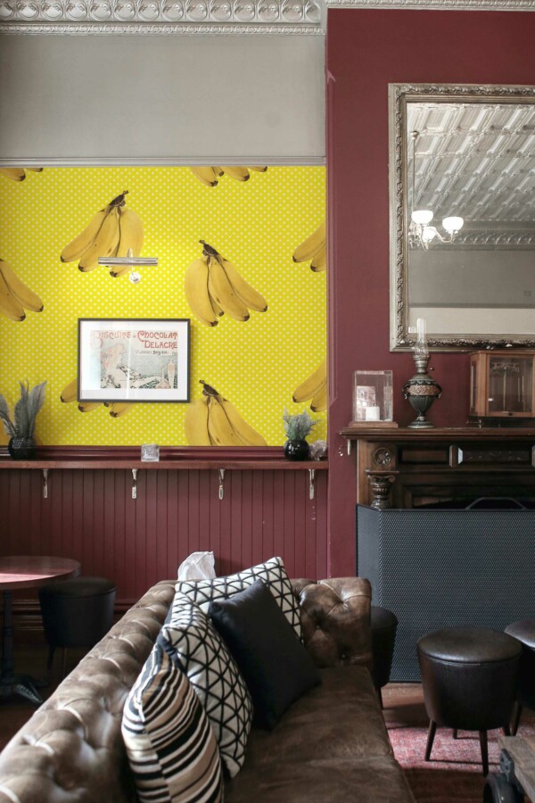 Wall paper mural of Whimsical Banana Mirth from Fancy Walls