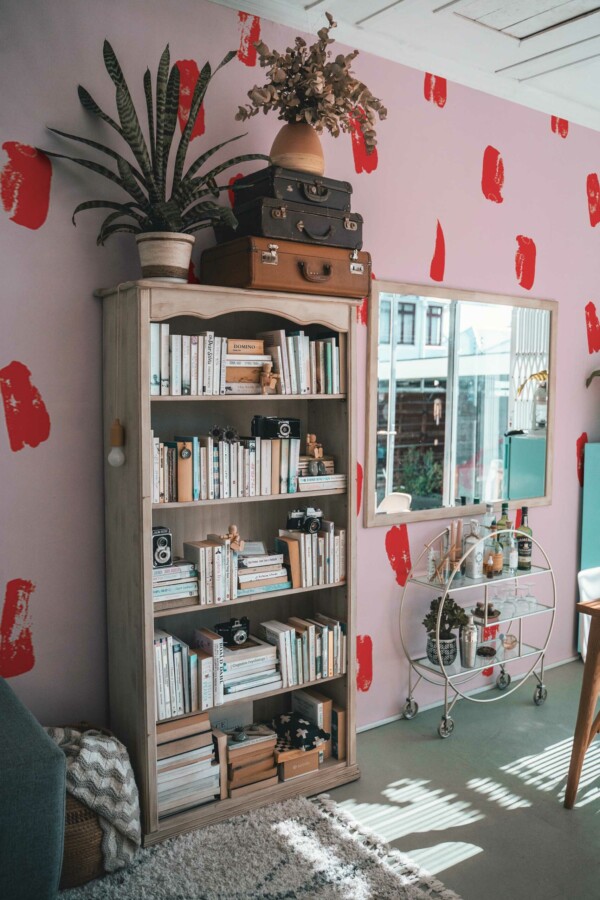 Fancy Walls removable wall mural showcasing Strawberry Blush