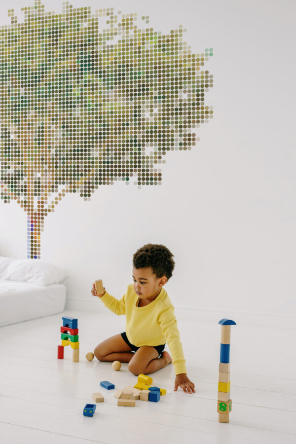 Fancy Walls removable wall mural with a dotted tree design