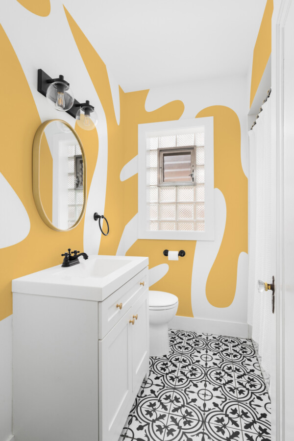 Fancy Walls Yellow Coral mural for wall