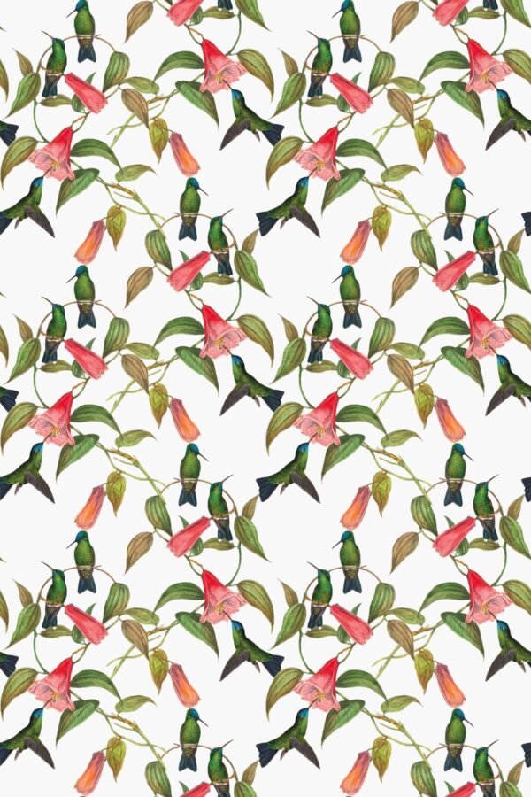 Colorful Floral peel and stick wallpaper by Fancy Walls