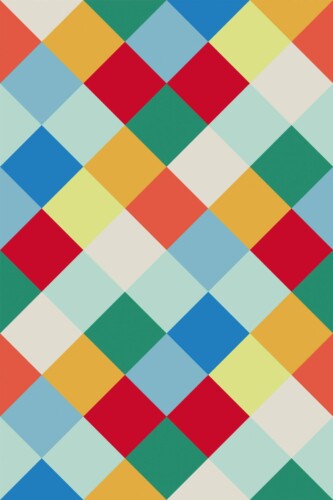 Pattern repeat of Colorful Harlequin Blend removable wallpaper design
