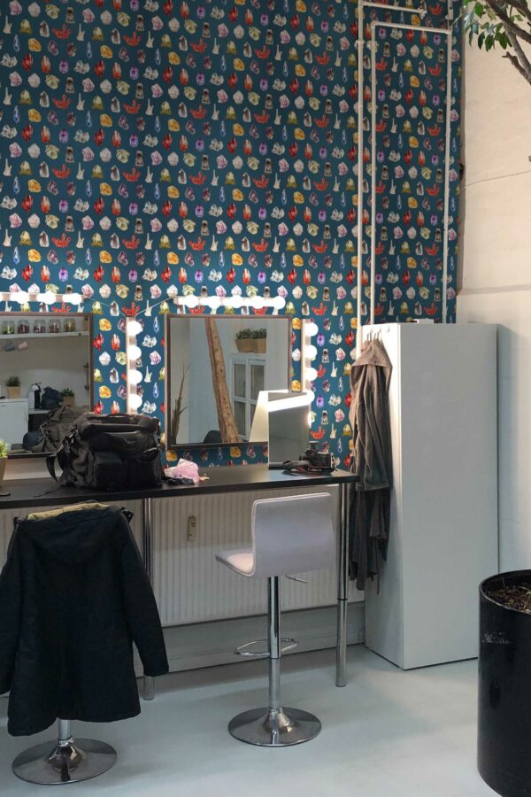 Radiant Crystal Mosaic removable wallpaper from Fancy Walls