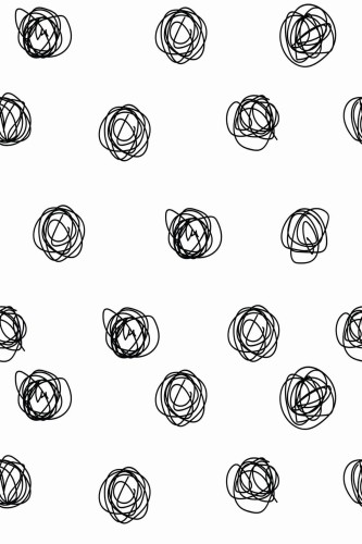 Pattern repeat of Contemporary dots removable wallpaper design