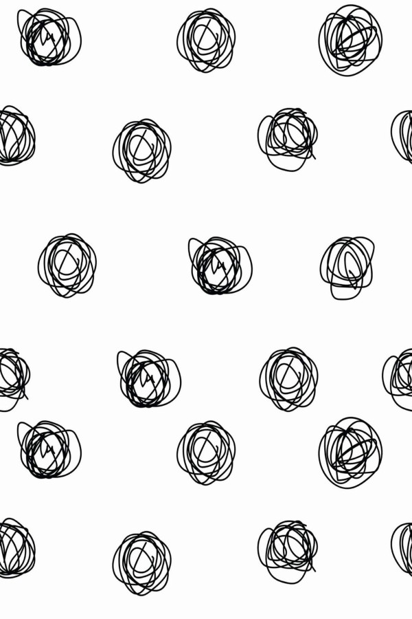 Pattern repeat of Contemporary dots removable wallpaper design
