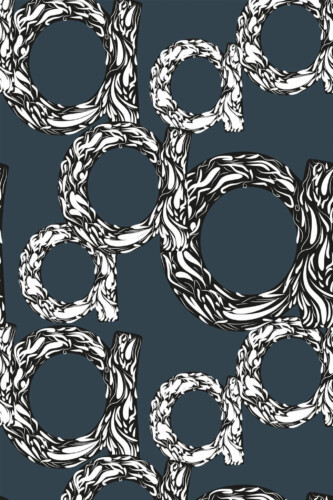 Pattern repeat of Contemporary letter a removable wallpaper design