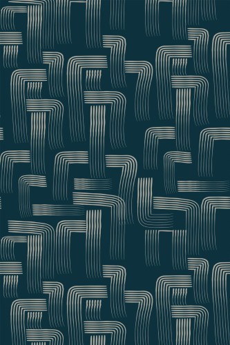 Pattern repeat of Contemporary whimsical removable wallpaper design