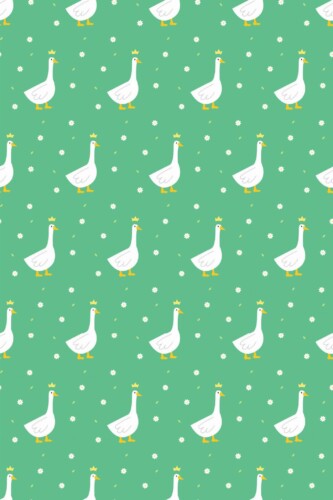 Pattern repeat of Cool duck removable wallpaper design