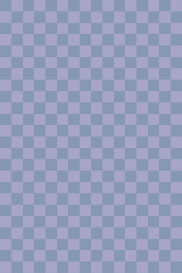 Fancy Walls Cool Powder Blue and Purple Checkered traditional wallpaper