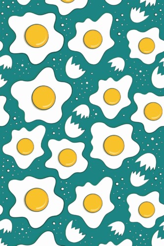 Pattern repeat of Cracked eggs removable wallpaper design
