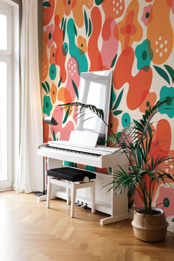 Opulent Floral Opacity wall mural peel and stick by Fancy Walls