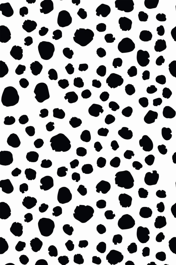 Pattern repeat of Cute animal print removable wallpaper design