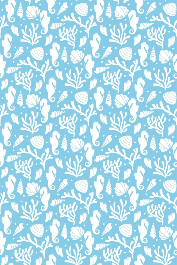 Fancy Walls Cute Nautical peel and stick wallpaper