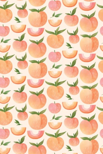 Fancy Walls Cute Peach self-adhesive wallpaper