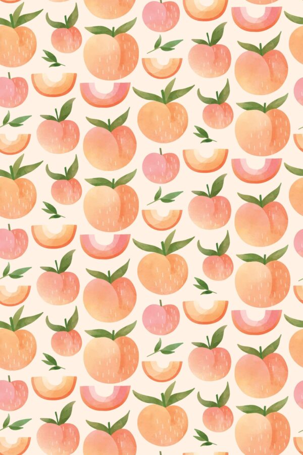 Fancy Walls Cute Peach self-adhesive wallpaper