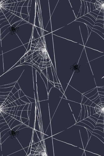 Pattern repeat of Dark spiderweb removable wallpaper design